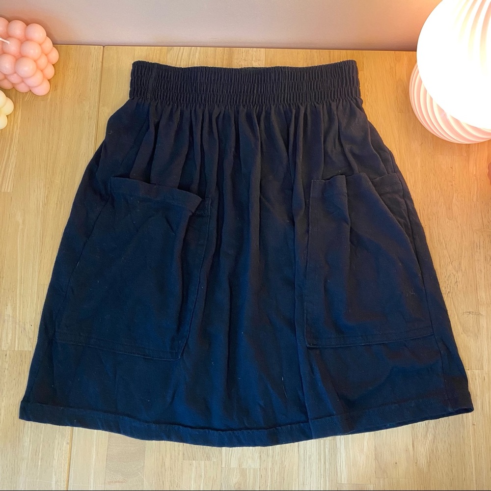 Original American Apparel (pre-Gildan) Jersey Pocket Skirt black size XS